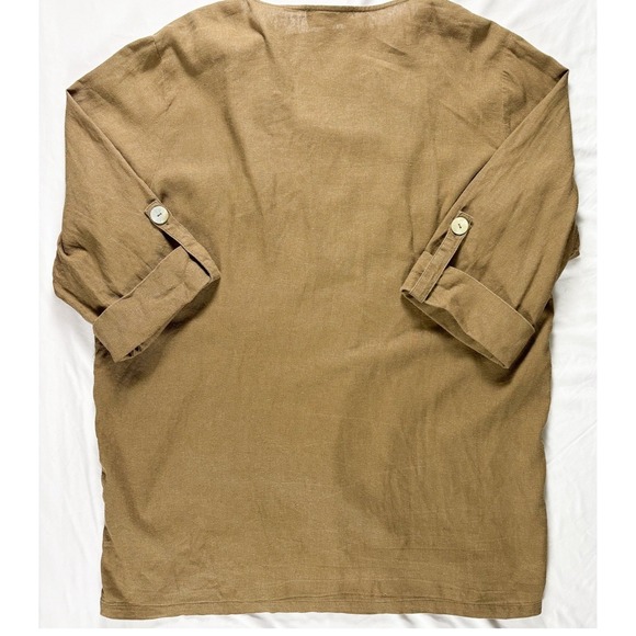 Vintage Jones NY Jacket 1X Linen Blend Open Lagenlook Boho Relaxed Oversized‎ - Picture 9 of 9